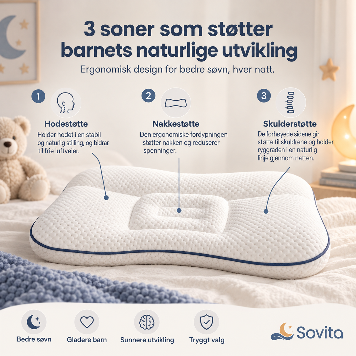 Sovita™ Ergonomisk Barnepute